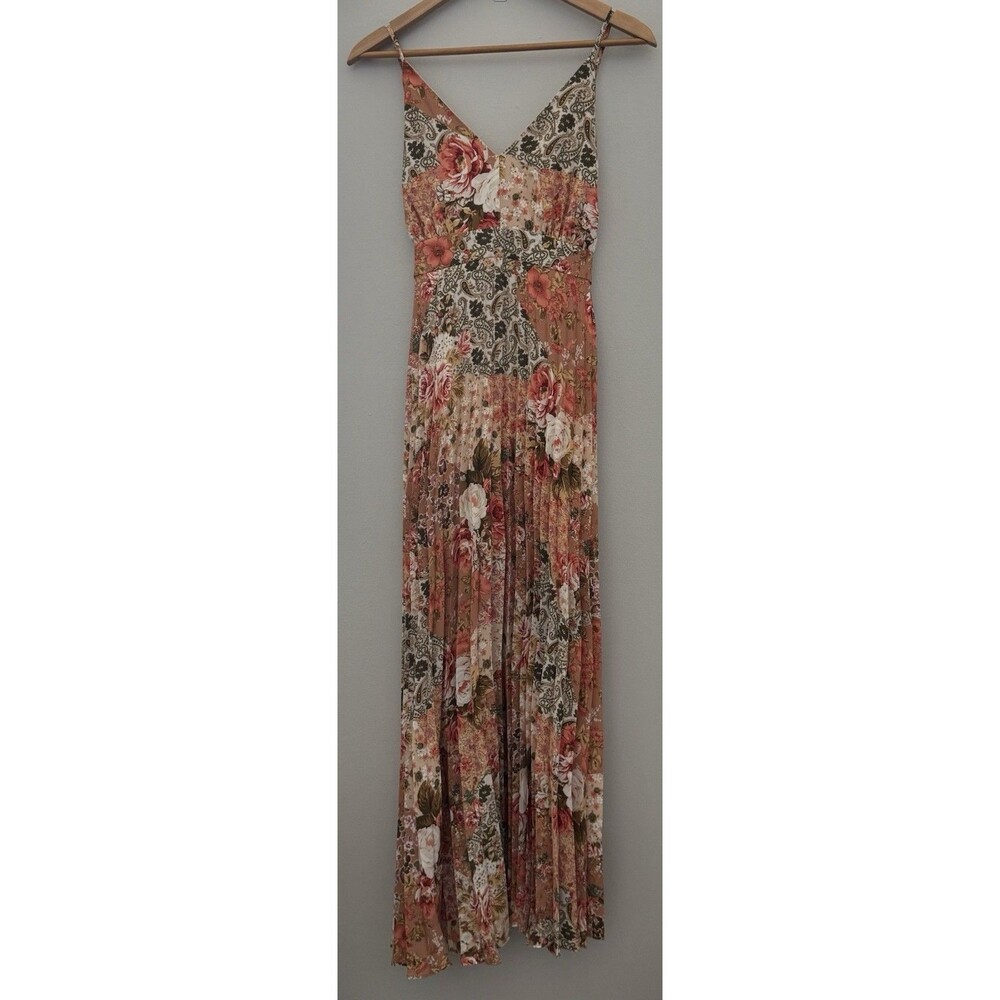 Jessica Simpson Floral Patchwork Pleated Maxi Dress – Size XL - Picture 8 of 12